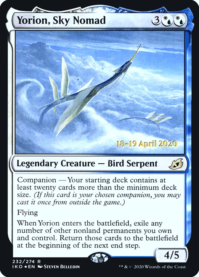 Yorion, Sky Nomad  [Ikoria: Lair of Behemoths Prerelease Promos] | Rook's Games and More