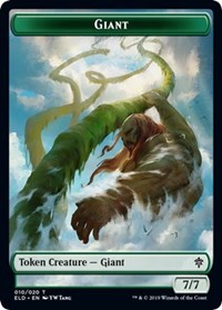 Giant // Food (17) Double-sided Token [Throne of Eldraine Tokens] | Rook's Games and More