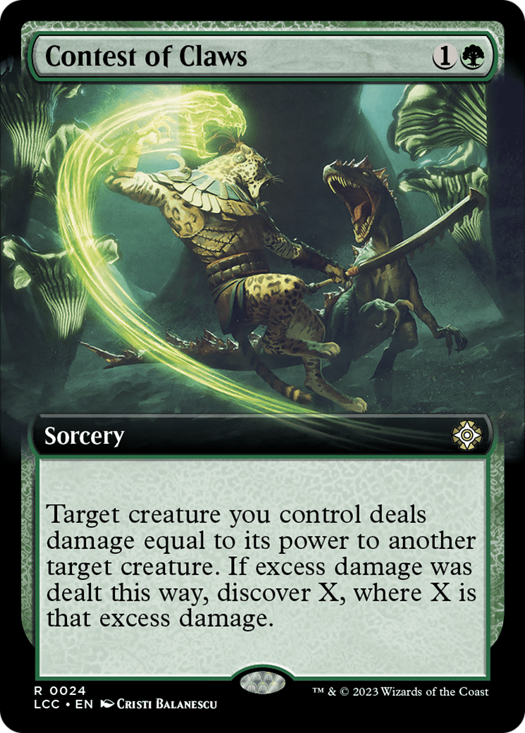 Contest of Claws (Extended Art) [The Lost Caverns of Ixalan Commander] | Rook's Games and More