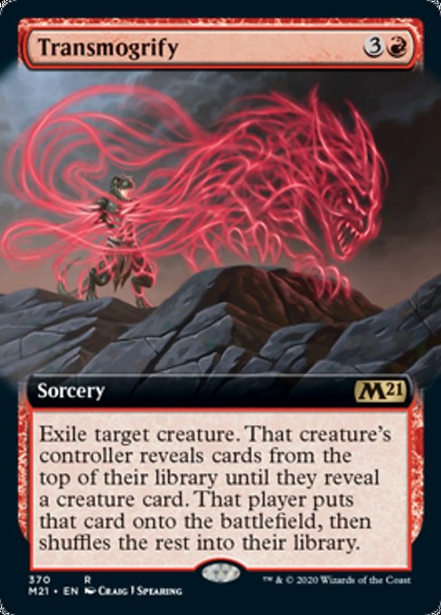 Transmogrify (Extended Art) [Core Set 2021] | Rook's Games and More