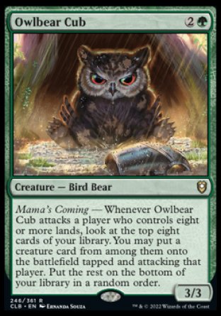 Owlbear Cub [Commander Legends: Battle for Baldur's Gate] | Rook's Games and More