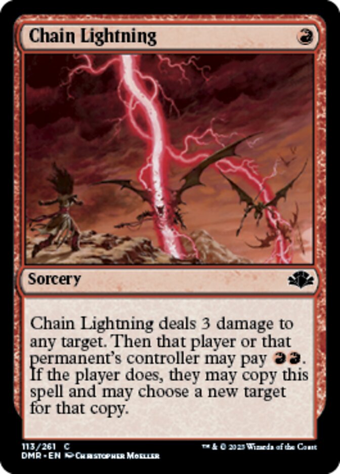 Chain Lightning [Dominaria Remastered] | Rook's Games and More