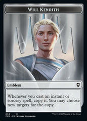 Will Kenrith Emblem // Copy Double-sided Token [Commander Legends: Battle for Baldur's Gate Tokens] | Rook's Games and More