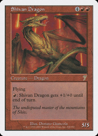 Shivan Dragon [Seventh Edition] | Rook's Games and More