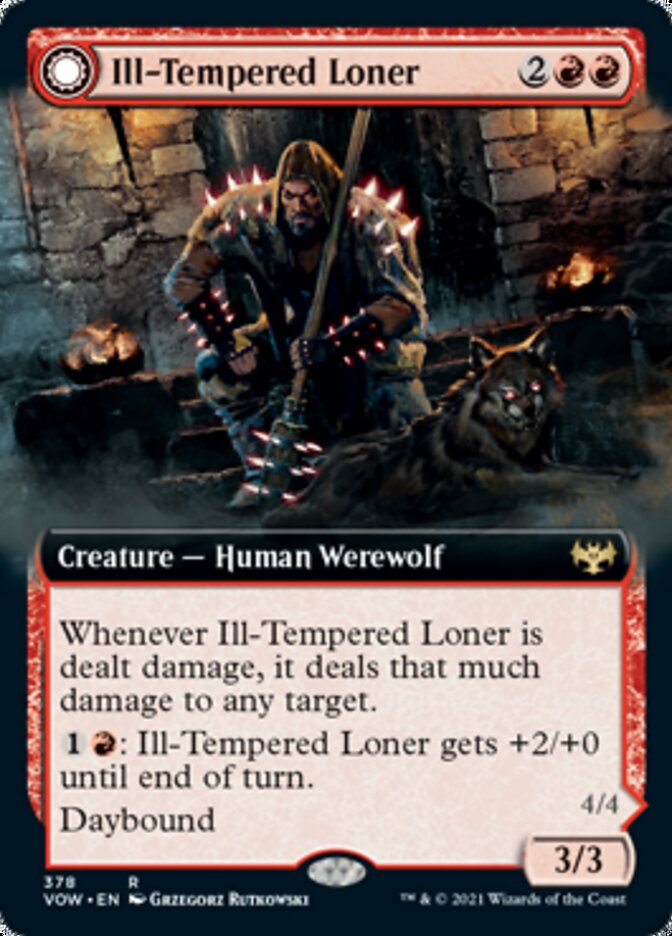 Ill-Tempered Loner // Howlpack Avenger (Extended) [Innistrad: Crimson Vow] | Rook's Games and More