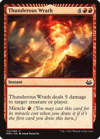 Thunderous Wrath [Modern Masters 2017] | Rook's Games and More