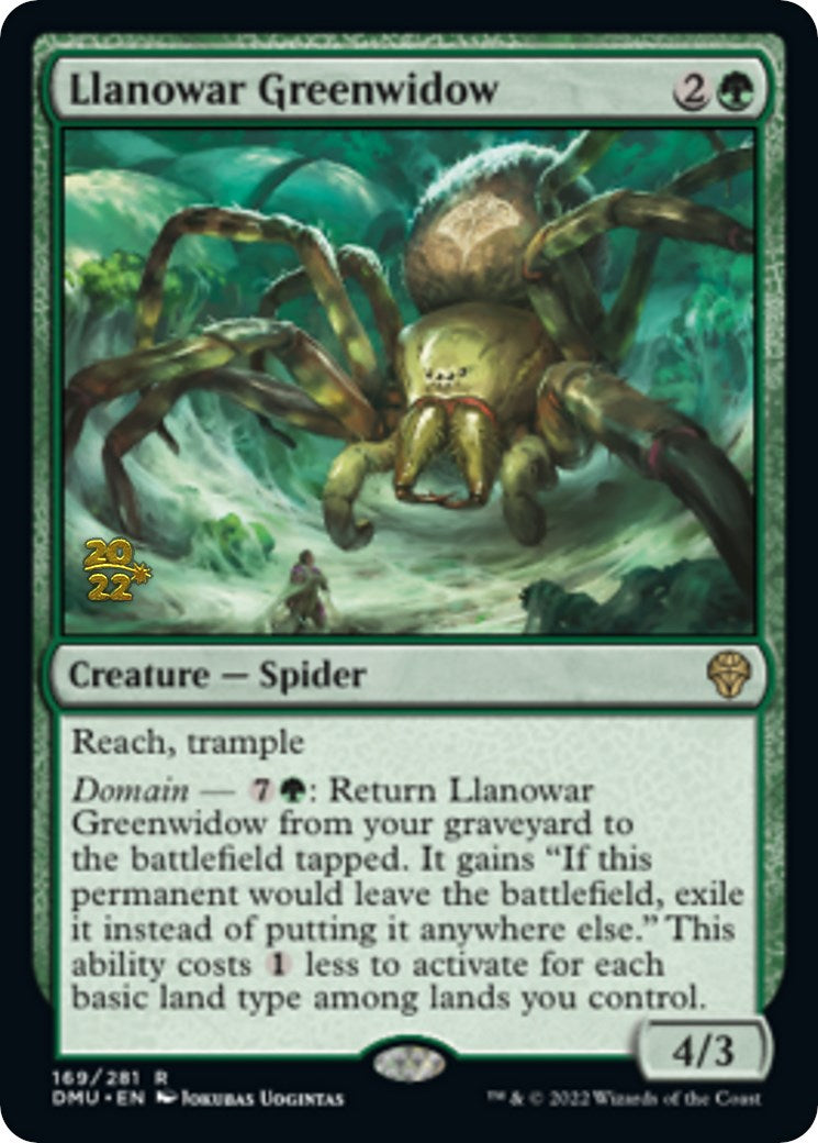 Llanowar Greenwidow [Dominaria United Prerelease Promos] | Rook's Games and More