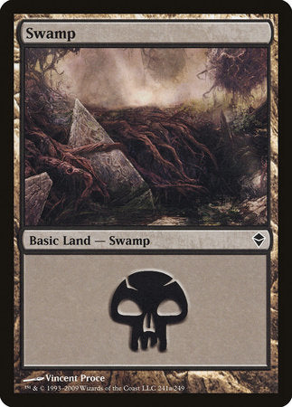 Swamp (241a) [Zendikar] | Rook's Games and More