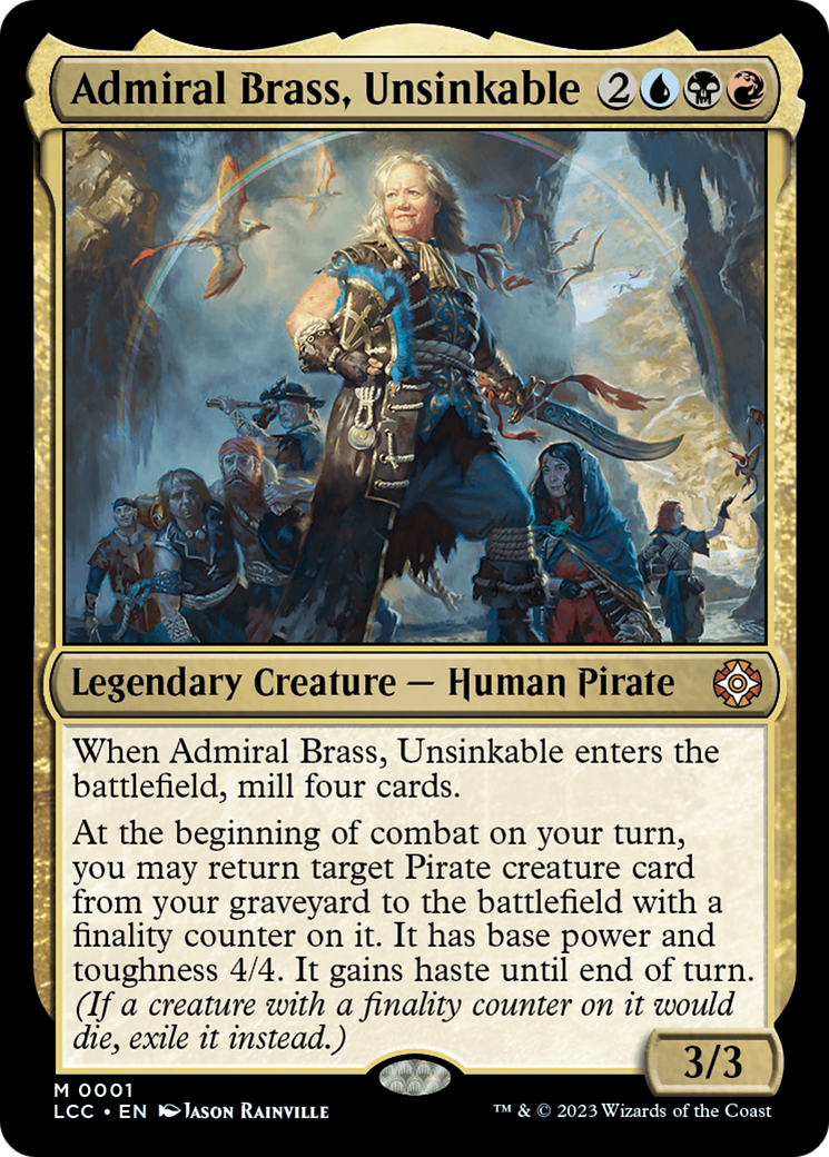 Admiral Brass, Unsinkable (Display Commander) [The Lost Caverns of Ixalan Commander] | Rook's Games and More