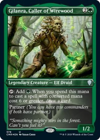 Gilanra, Caller or Wirewood (Foil Etched) [Commander Legends] | Rook's Games and More