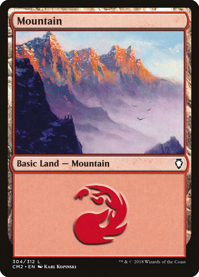 Mountain (304) [Commander Anthology Volume II] | Rook's Games and More
