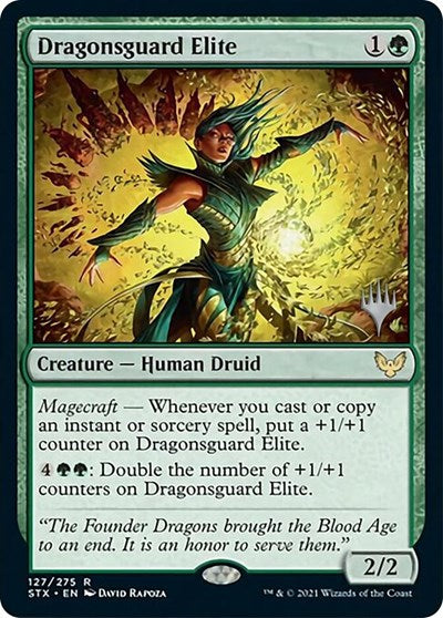 Dragonsguard Elite (Promo Pack) [Strixhaven: School of Mages Promos] | Rook's Games and More