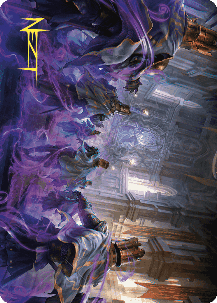 Eerie Interference Art Card (Gold-Stamped Signature) [Wilds of Eldraine Art Series] | Rook's Games and More