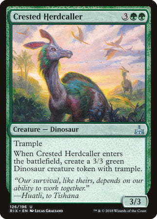 Crested Herdcaller [Rivals of Ixalan] | Rook's Games and More