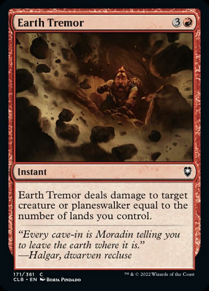 Earth Tremor [Commander Legends: Battle for Baldur's Gate] | Rook's Games and More