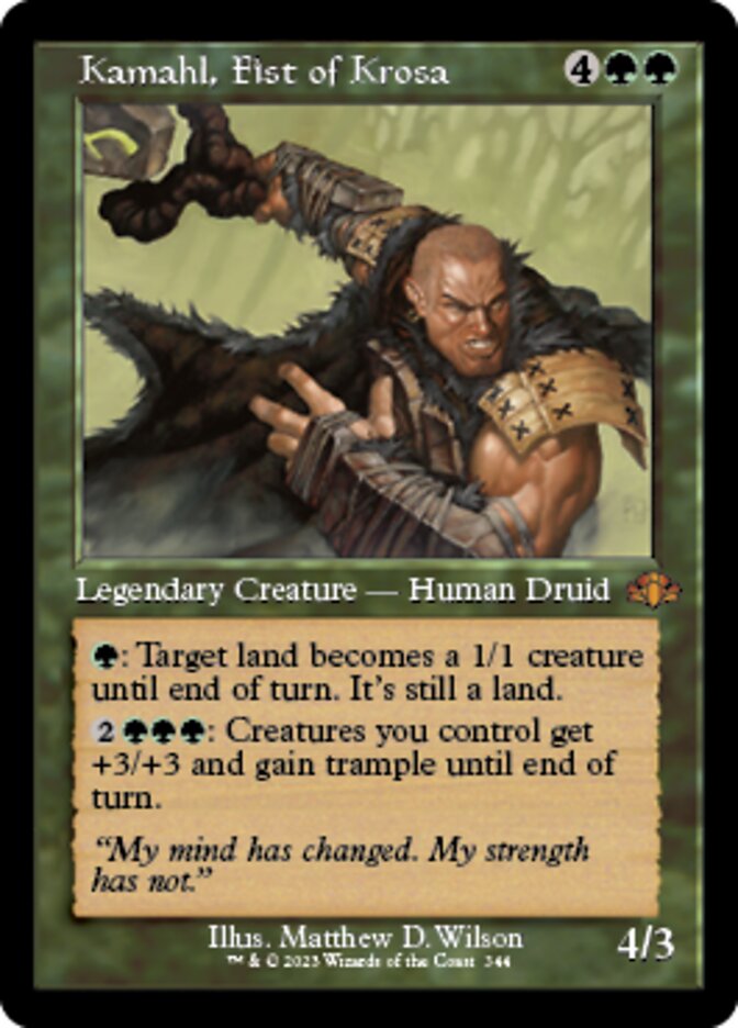 Kamahl, Fist of Krosa (Retro) [Dominaria Remastered] | Rook's Games and More