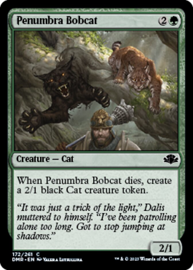 Penumbra Bobcat [Dominaria Remastered] | Rook's Games and More