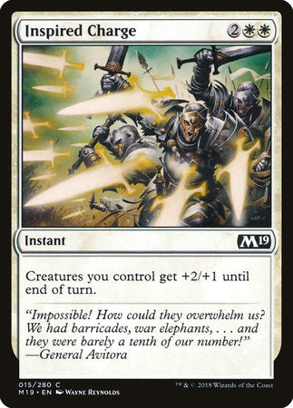 Inspired Charge [Core Set 2019] | Rook's Games and More