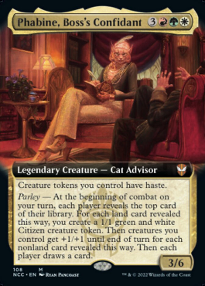 Phabine, Boss's Confidant (Extended Art) [Streets of New Capenna Commander] | Rook's Games and More