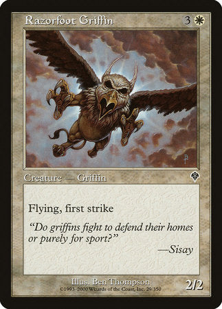 Razorfoot Griffin [Invasion] | Rook's Games and More