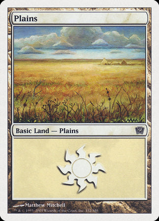 Plains (332) [Ninth Edition] | Rook's Games and More