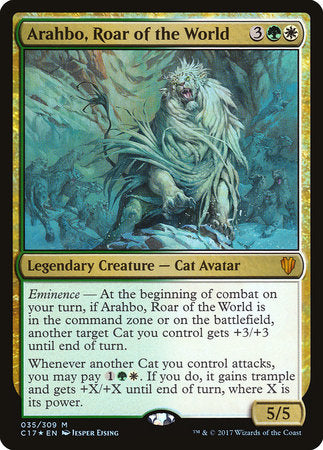 Arahbo, Roar of the World [Commander 2017] | Rook's Games and More