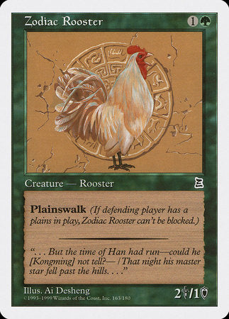 Zodiac Rooster [Portal Three Kingdoms] | Rook's Games and More