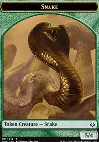 Snake // Zombie Double-sided Token [Hour of Devastation Tokens] | Rook's Games and More