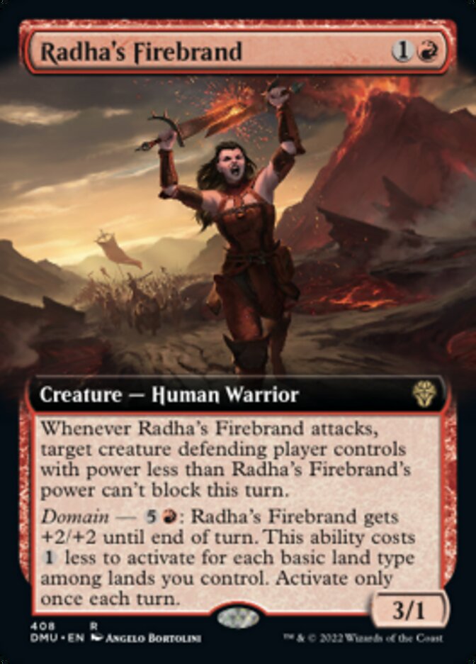 Radha's Firebrand (Extended Art) [Dominaria United] | Rook's Games and More