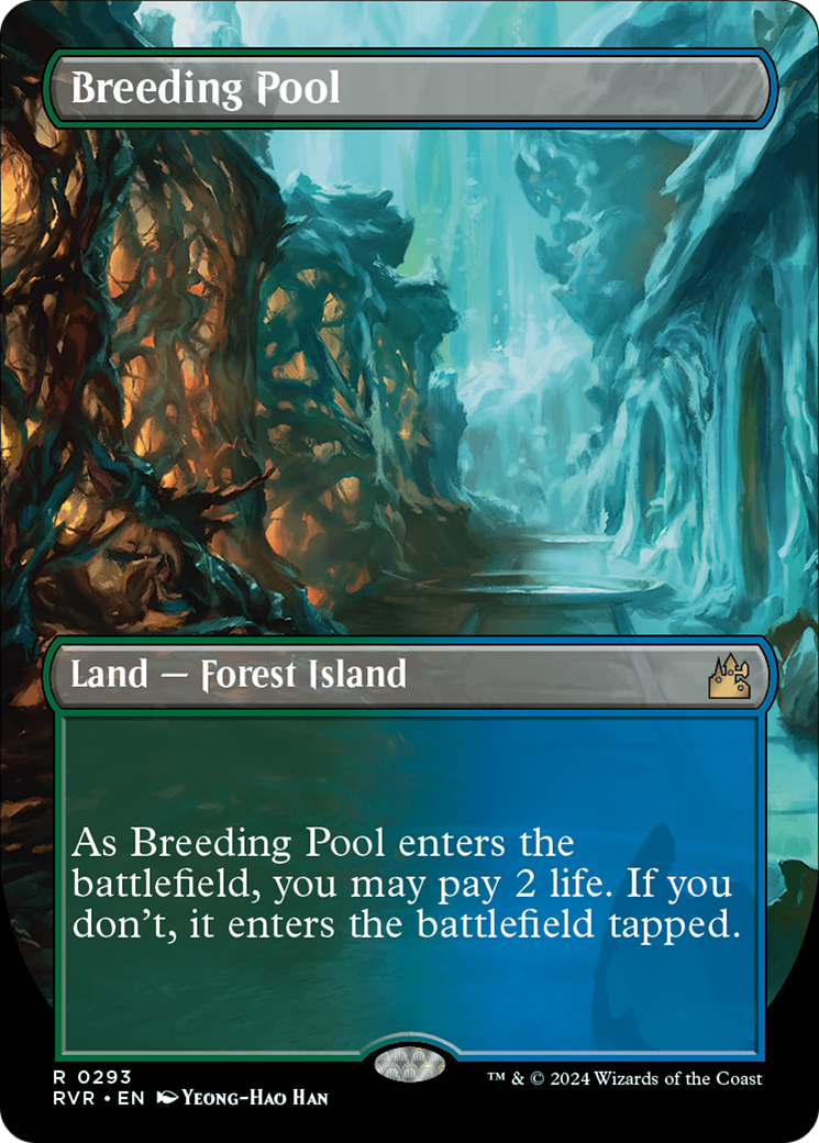 Breeding Pool (Borderless) [Ravnica Remastered] | Rook's Games and More