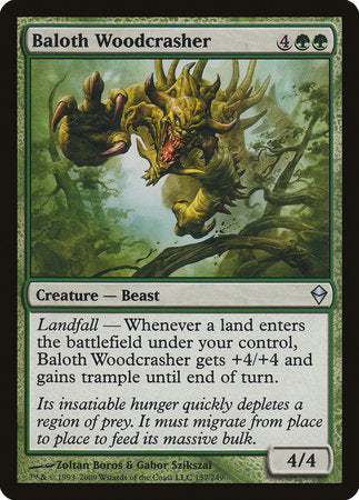 Baloth Woodcrasher [Zendikar] | Rook's Games and More