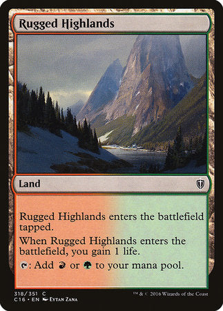 Rugged Highlands [Commander 2016] | Rook's Games and More
