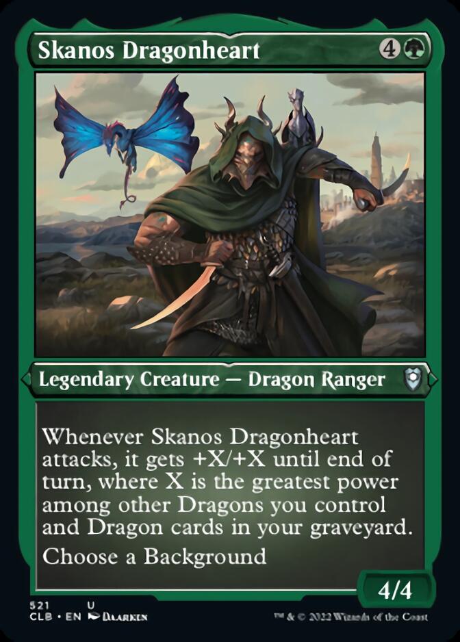 Skanos Dragonheart (Foil Etched) [Commander Legends: Battle for Baldur's Gate] | Rook's Games and More