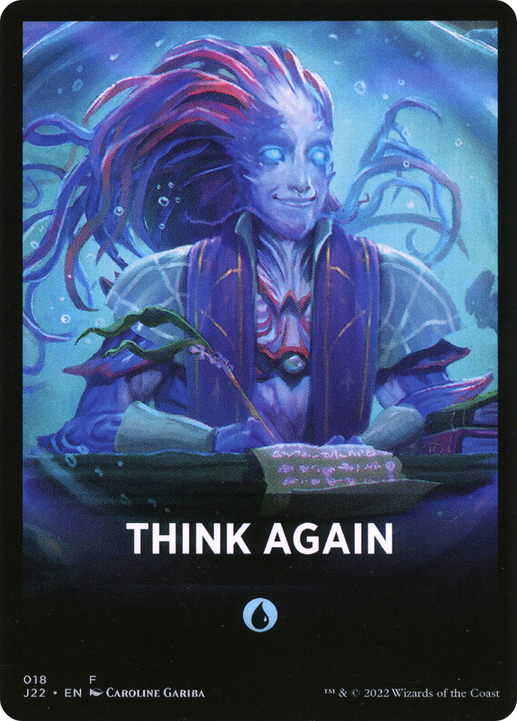 Think Again Theme Card [Jumpstart 2022 Front Cards] | Rook's Games and More