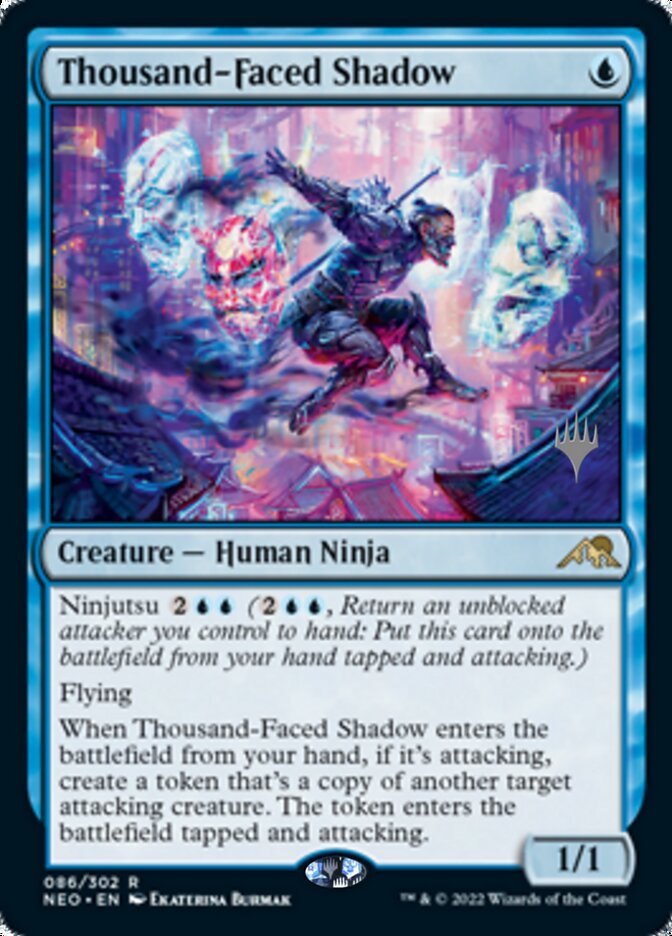 Thousand-Faced Shadow (Promo Pack) [Kamigawa: Neon Dynasty Promos] | Rook's Games and More