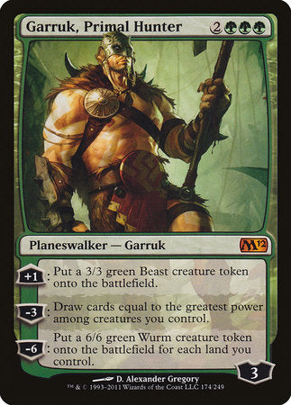 Garruk, Primal Hunter [Magic 2012] | Rook's Games and More