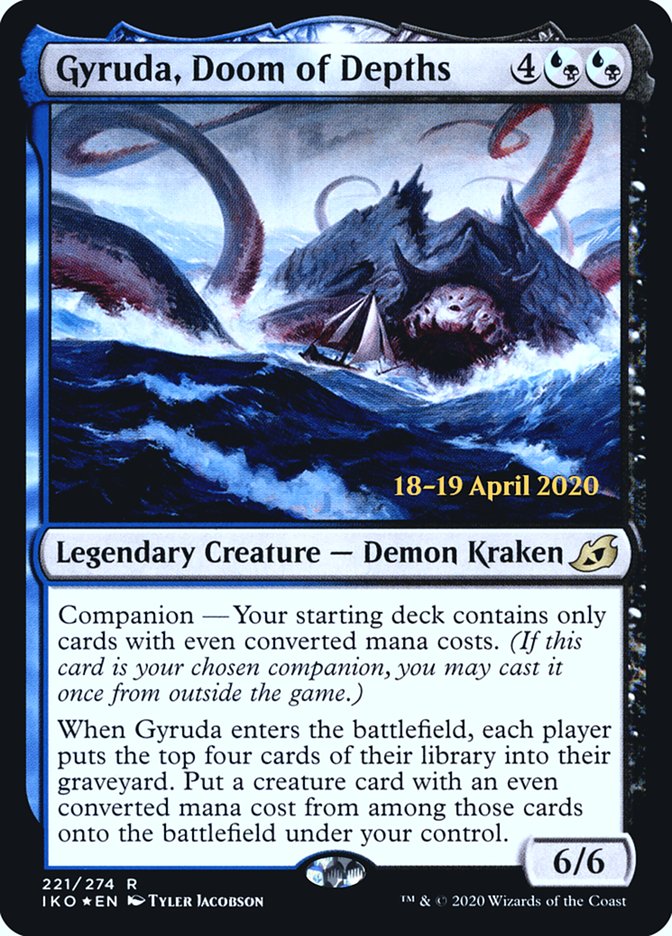 Gyruda, Doom of Depths  [Ikoria: Lair of Behemoths Prerelease Promos] | Rook's Games and More