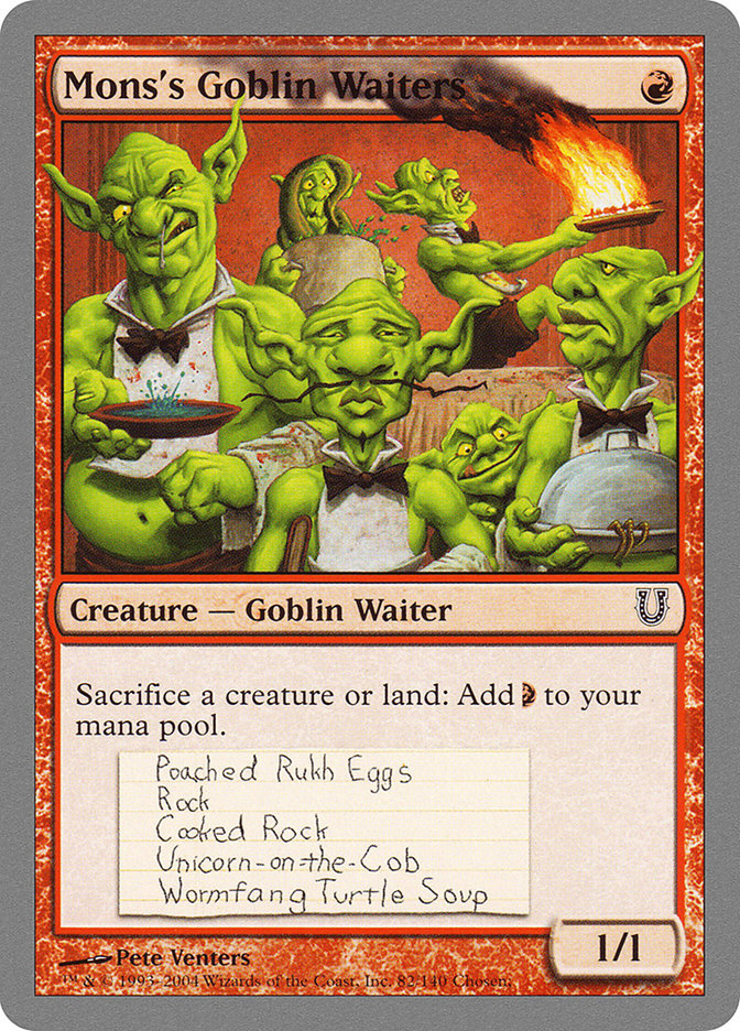 Mons's Goblin Waiters [Unhinged] | Rook's Games and More