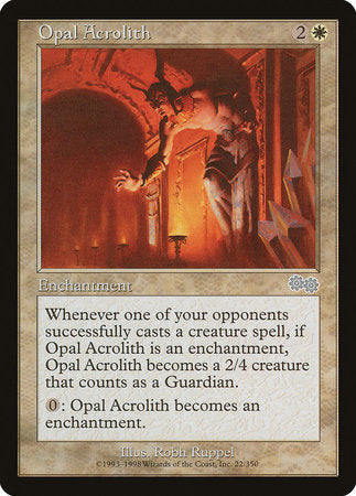 Opal Acrolith [Urza's Saga] | Rook's Games and More