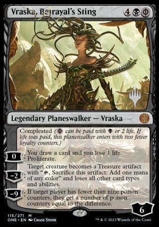Vraska, Betrayal's Sting (Promo Pack) [Phyrexia: All Will Be One Promos] | Rook's Games and More