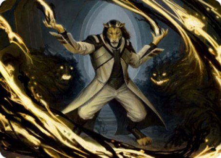 Leonin Lightscribe Art Card [Strixhaven: School of Mages Art Series] | Rook's Games and More