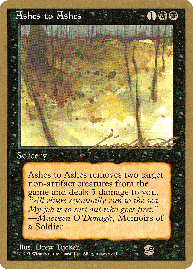 Ashes to Ashes (Leon Lindback) (SB) [Pro Tour Collector Set] | Rook's Games and More
