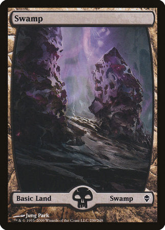 Swamp (239) - Full Art [Zendikar] | Rook's Games and More