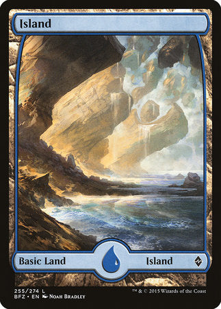 Island (255) - Full Art [Battle for Zendikar] | Rook's Games and More