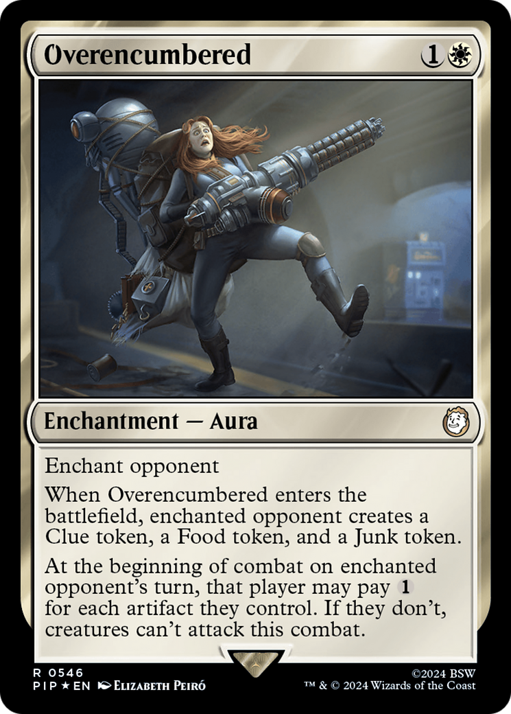 Overencumbered (Surge Foil) [Fallout] | Rook's Games and More