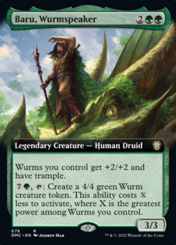 Baru, Wurmspeaker (Extended Art) [Dominaria United Commander] | Rook's Games and More