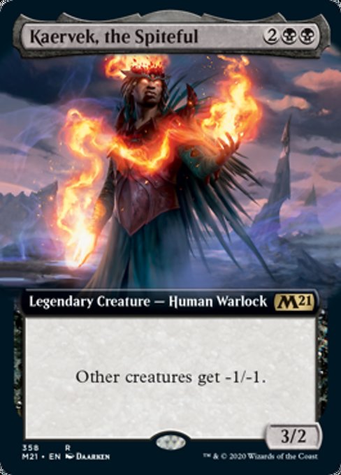 Kaervek, the Spiteful (Extended Art) [Core Set 2021] | Rook's Games and More