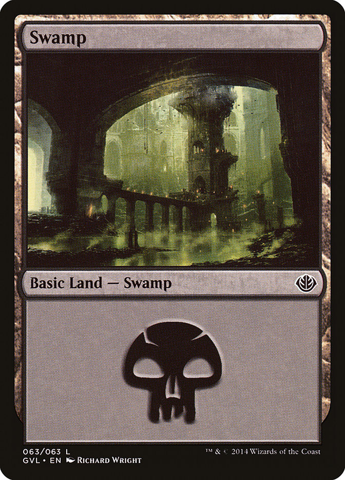 Swamp (63) (Garruk vs. Liliana) [Duel Decks Anthology] | Rook's Games and More