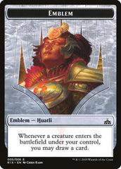 Emblem - Huatli [Rivals of Ixalan Tokens]