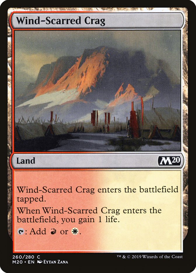 Wind-Scarred Crag [Core Set 2020] | Rook's Games and More